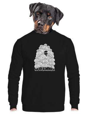 unisex mikina bez kapuce