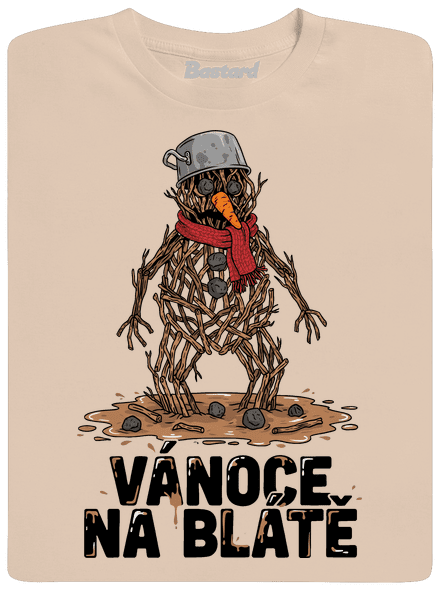 Vánoce na blátě pánské tričko Sand