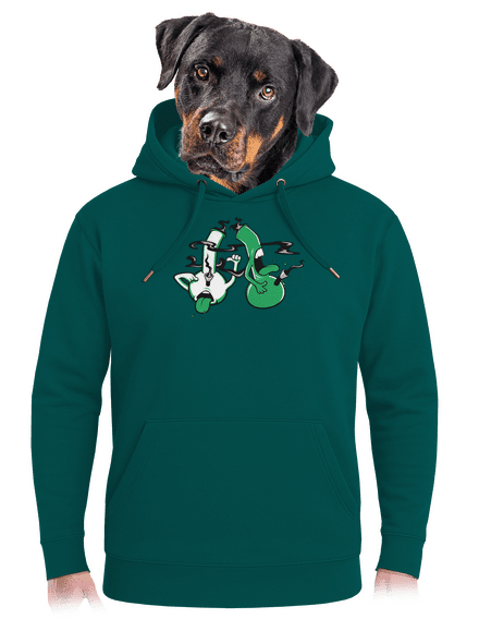 Bongo kašel unisex mikina premium Emerald Green