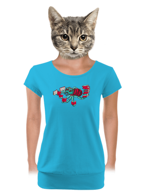 dámské tričko s lemem