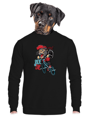 unisex mikina bez kapuce