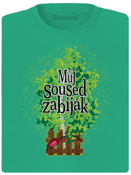 Můj soused zabiják dámské sportovní tričko Mint Mal