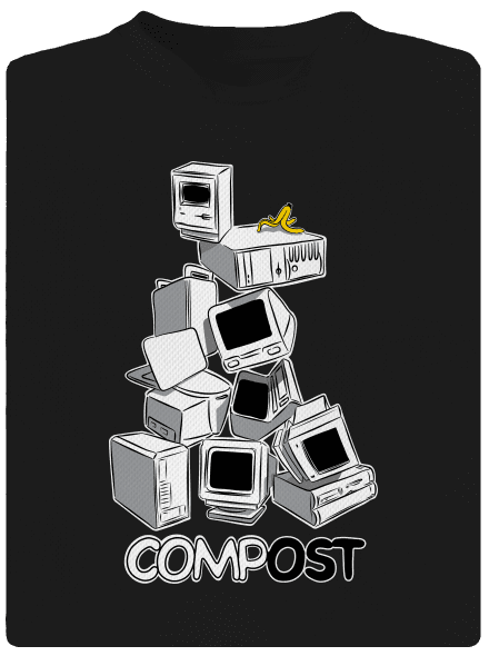Compost dětské sportovní tričko Black