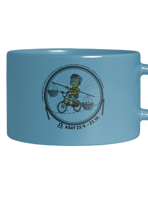 Cyklistický horoskop: Váhy hrnek makronka Blue Macaron