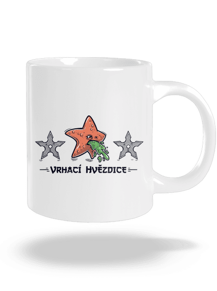 Vrhací hvězdice velký hrnek White
