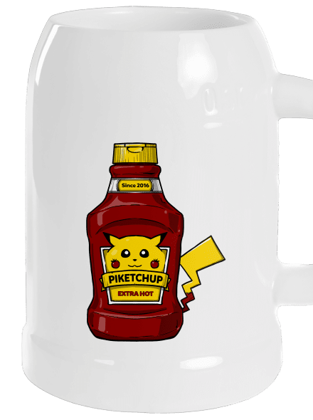 Piketchup půllitr White