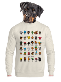 unisex mikina bez kapuce