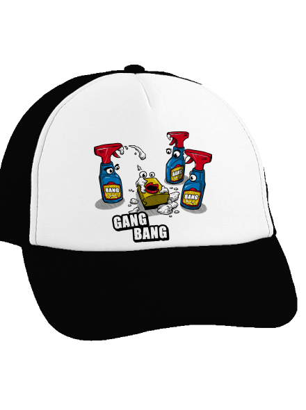 Gang bang kšiltovka truckerka Black cap