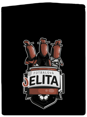 Fotbalová jelita pánská mikina na zip Black