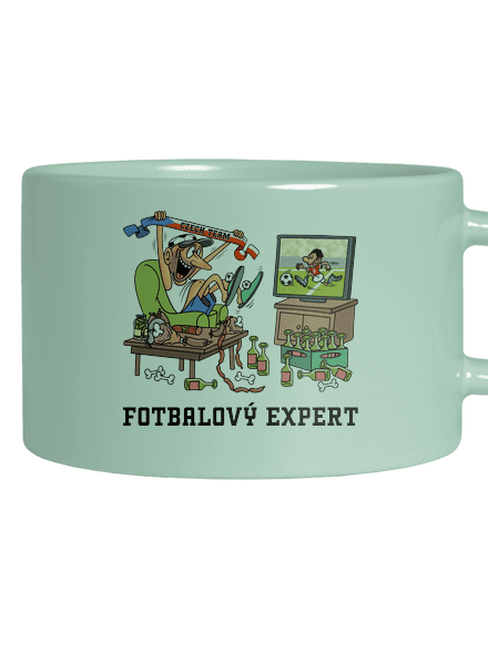 Fotbalový expert hrnek makronka Mint Macaron