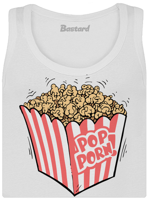 Popporn dámské tílko klasické White