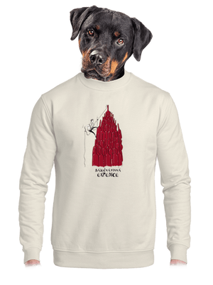 unisex mikina bez kapuce