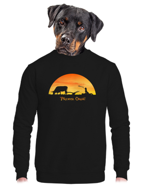 unisex mikina bez kapuce