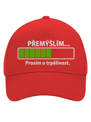 Přemýšlím kšiltovka baseballka Classic Red