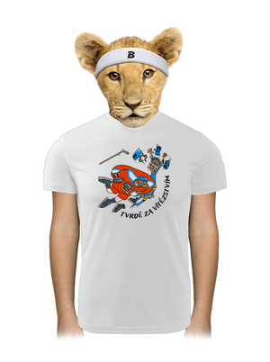 Tvrdě za vítězstvím dětské sportovní tričko White