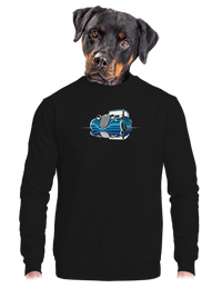 unisex mikina bez kapuce