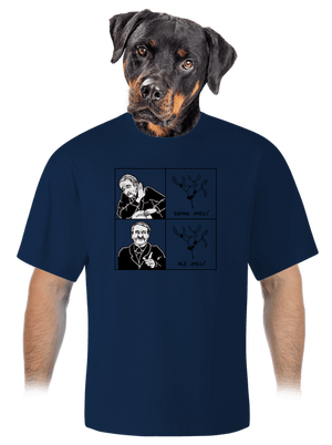 Cimrman: Copak jmelí unisex tričko oversized Midnight Blue