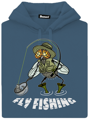 Fly fishing dámská mikina klokanka Denim