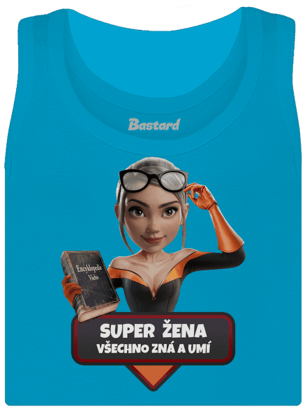 Super máma dámské tílko klasické Blue Atol