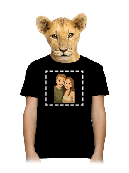 Ghibli efekt z vlastní fotky dětské tričko Black