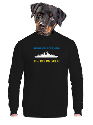 unisex mikina bez kapuce