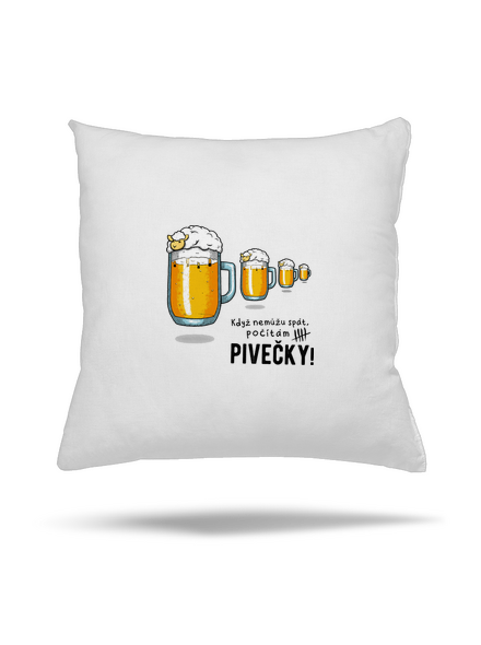 Pivečka polštář White