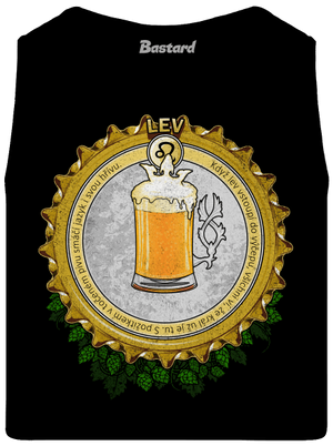 Pivní horoskop: Lev pánské tílko Black