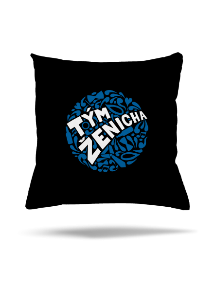 Tým ženicha polštář Black