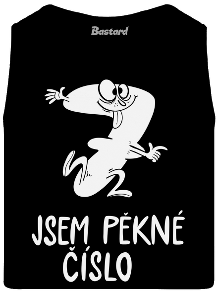 Jsem pěkné číslo pánské tílko Black