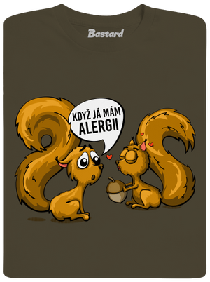 Alergická veverka pánské dlouhý rukáv Urban Khaki