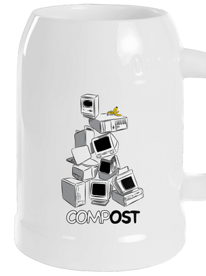 Compost půllitr White