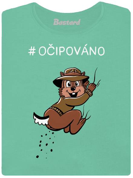 Očipováno dámské tričko premium Mint Mal