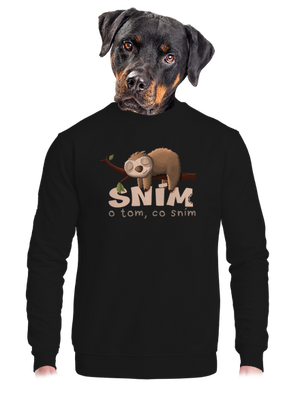 Sním o tom, co sním unisex mikina bez kapuce Black