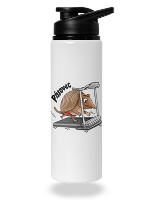 Pásovec lahev na vodu White