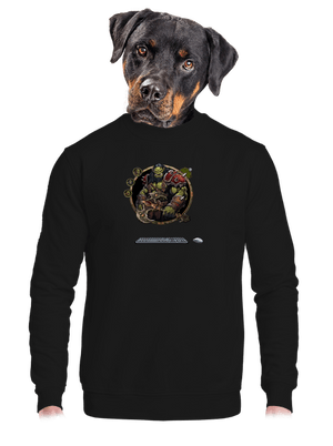 unisex mikina bez kapuce