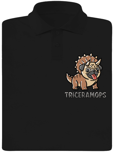 Triceramops pánská polokošile Black