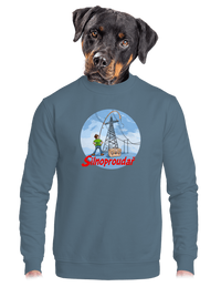 unisex mikina bez kapuce