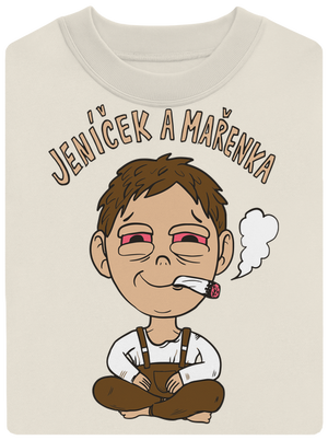 Jeníček a mařenka unisex mikina bez kapuce Off White