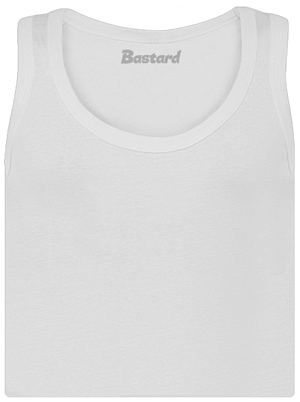 Bez potisku dámské tílko klasické White