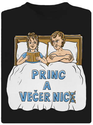 Princ a Večer nic pánské sportovní tričko Black