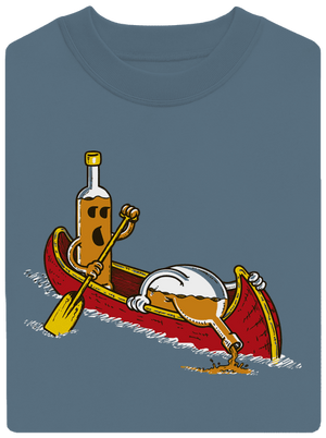 Rumáci unisex mikina bez kapuce Nordic Blue