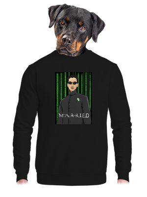 unisex mikina bez kapuce