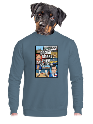 unisex mikina bez kapuce