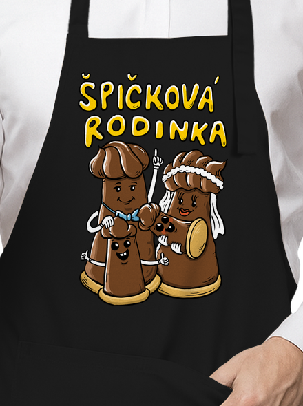 Špičková rodina II zástěra Black