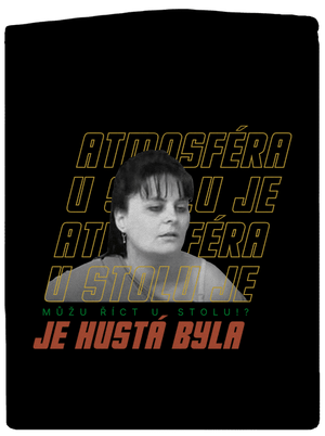 B18: Atmosféra u stolu dámská mikina na zip Black