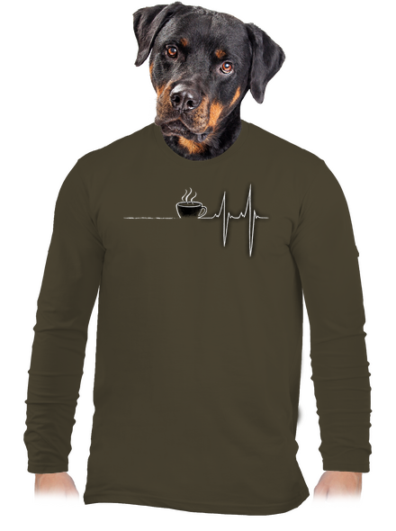 Coffee help pánské dlouhý rukáv Urban Khaki