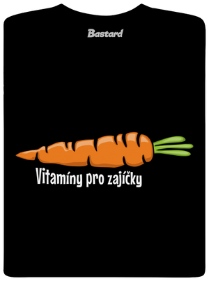 Vitamíny pro zajíčky pánské dlouhý rukáv Black