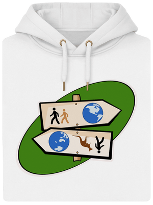 Dálkový pochod unisex mikina premium Snowwhite