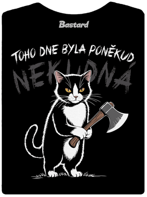 Neklidná kočka dámské tričko Black