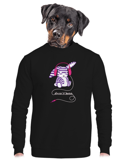 DNB unisex mikina bez kapuce Black